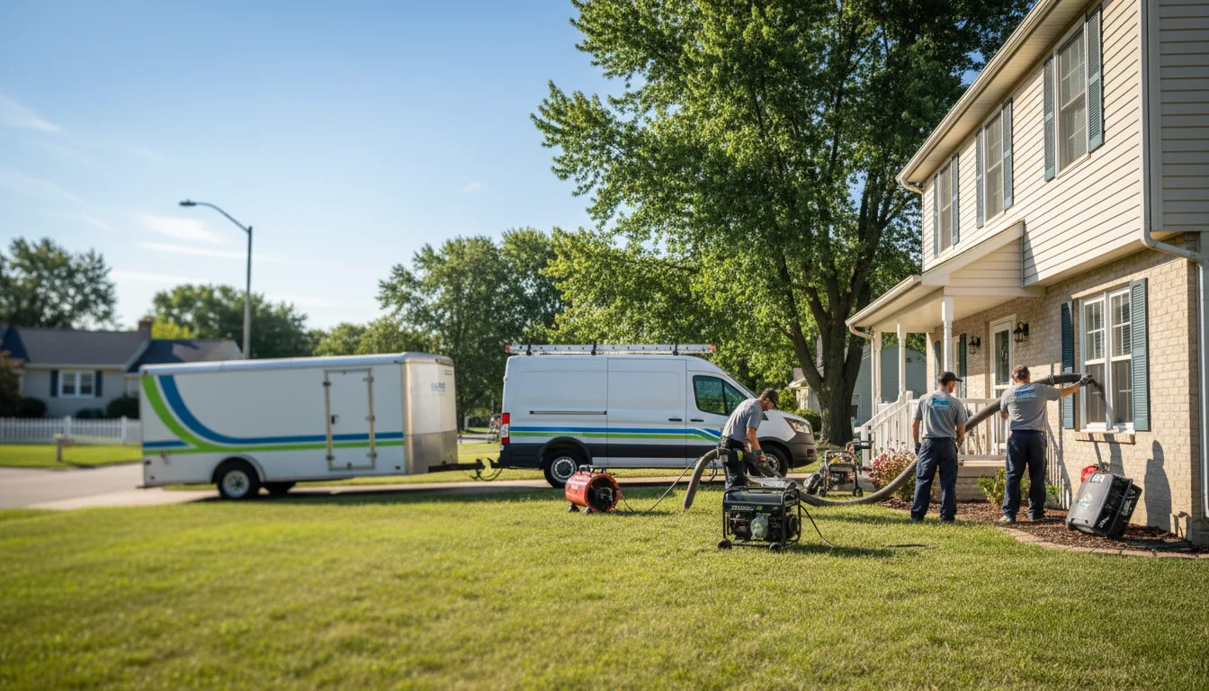 Flooded Basement Restoration And Cleanup With Repair in Rush Center, KS near me